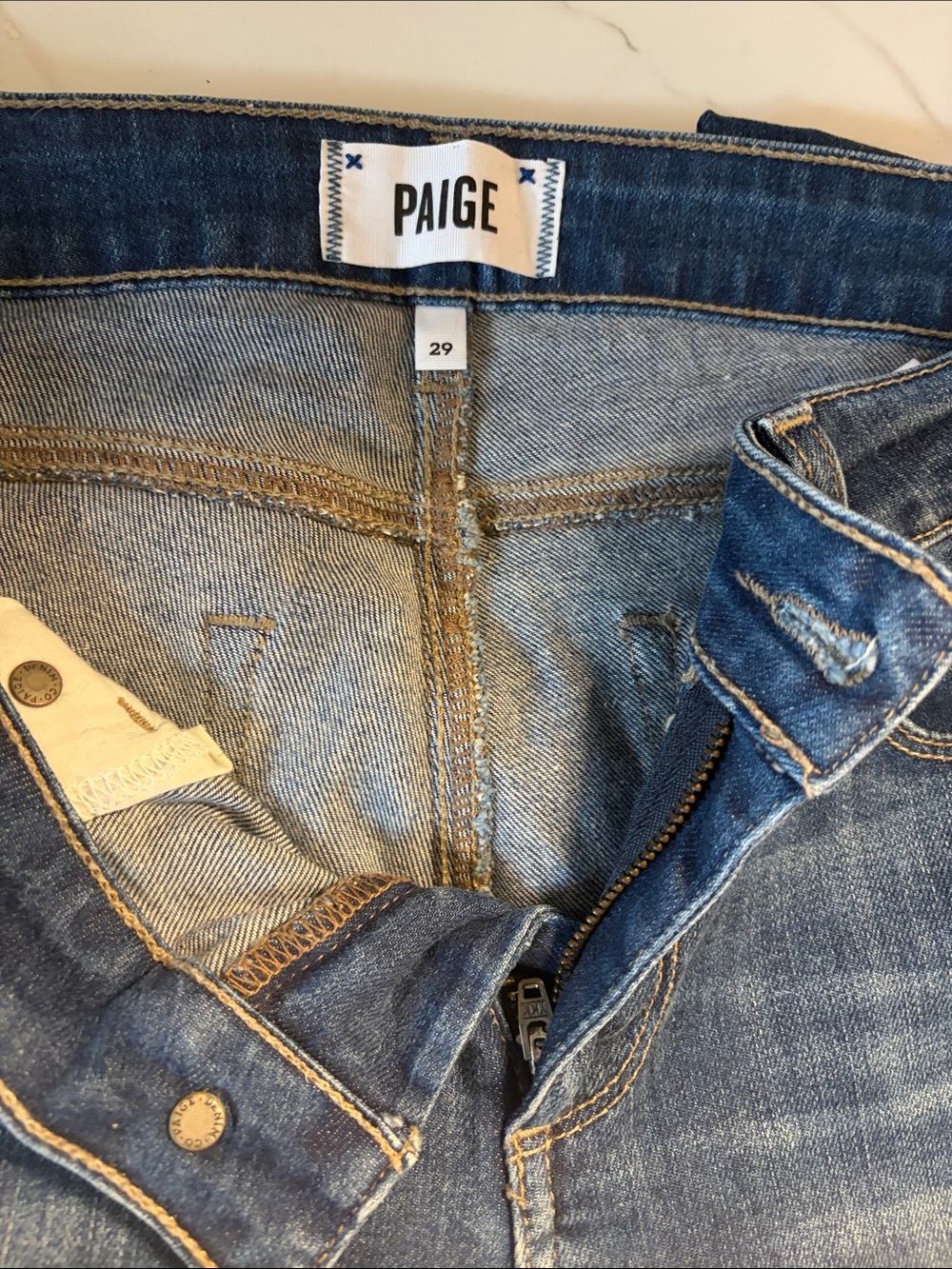 PAIGE women’s Dark Blue Skinny Jeans - Washed Indigo